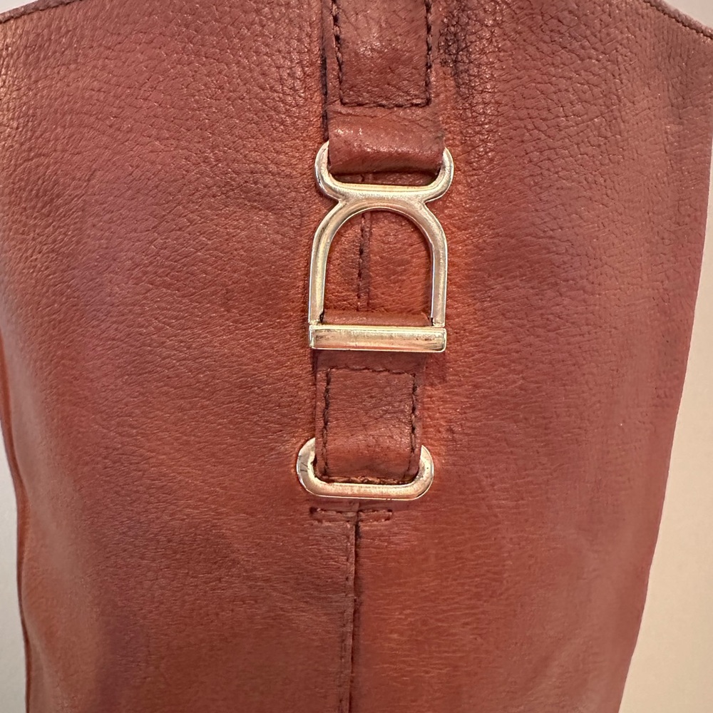 NWOT Banana Republic Women's cognac brown Leather Boots size 8 - Picture 5 of 11